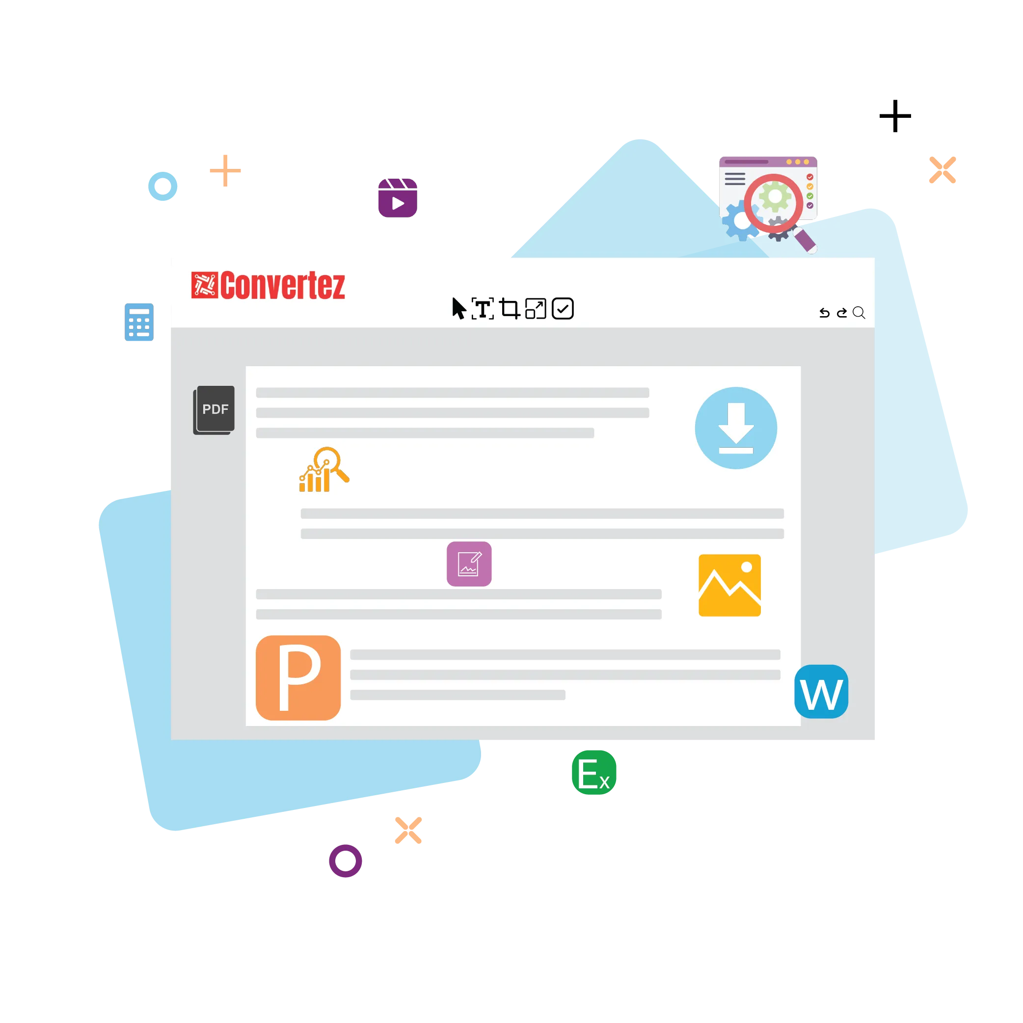 Illustration of tools that make work simple